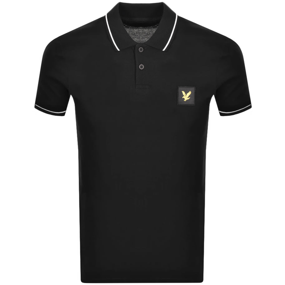 Alternative Image for ProductLyle And Scott Short Sleeved Polo T Shirt Black1
